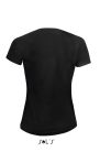 Női raglános rövid ujjú sport póló, SOL'S SO01159, Black-L