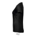 Női raglános rövid ujjú sport póló, SOL'S SO01159, Black-L