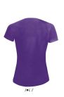 Női raglános rövid ujjú sport póló, SOL'S SO01159, Dark Purple-2XL