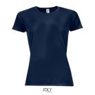 Női raglános rövid ujjú sport póló, SOL'S SO01159, French Navy-2XL