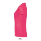 Női raglános rövid ujjú sport póló, SOL'S SO01159, Neon Coral-2XL