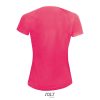 Női raglános rövid ujjú sport póló, SOL'S SO01159, Neon Coral-L