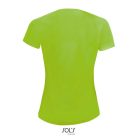 Női raglános rövid ujjú sport póló, SOL'S SO01159, Neon Green-2XL