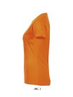 Női raglános rövid ujjú sport póló, SOL'S SO01159, Neon Orange-2XL