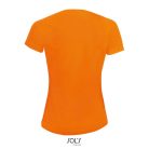 Női raglános rövid ujjú sport póló, SOL'S SO01159, Neon Orange-2XL