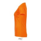 Női raglános rövid ujjú sport póló, SOL'S SO01159, Neon Orange-2XL