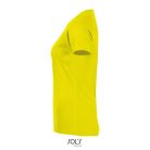 Női raglános rövid ujjú sport póló, SOL'S SO01159, Neon Yellow-2XL