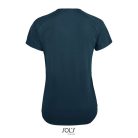 Női raglános rövid ujjú sport póló, SOL'S SO01159, Petroleum Blue-2XL