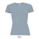 Női raglános rövid ujjú sport póló, SOL'S SO01159, Pure Grey-2XL