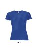 Női raglános rövid ujjú sport póló, SOL'S SO01159, Royal Blue-XL