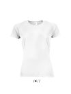 Női raglános rövid ujjú sport póló, SOL'S SO01159, White-2XL