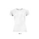 Női raglános rövid ujjú sport póló, SOL'S SO01159, White-2XL