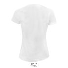 Női raglános rövid ujjú sport póló, SOL'S SO01159, White-2XL