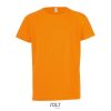 Gyerek SPORTY raglán ujjú kereknyakú sportpóló, SOL'S SO01166, Neon Orange-8A