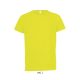 Gyerek SPORTY raglán ujjú kereknyakú sportpóló, SOL'S SO01166, Neon Yellow-10A