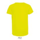 Gyerek SPORTY raglán ujjú kereknyakú sportpóló, SOL'S SO01166, Neon Yellow-10A