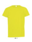 Gyerek SPORTY raglán ujjú kereknyakú sportpóló, SOL'S SO01166, Neon Yellow-12A