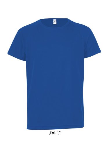 Gyerek SPORTY raglán ujjú kereknyakú sportpóló, SOL'S SO01166, Royal Blue-10A