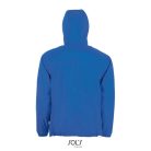 Uniszex kapucnis bélelt széldzseki, SOL'S SO01171, Royal Blue/Neon Gold-2XL