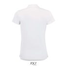 Női rövid ujjú galléros sport póló, SOL'S SO01179, White-2XL