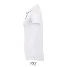 Női rövid ujjú galléros sport póló, SOL'S SO01179, White-2XL