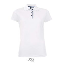   Női rövid ujjú galléros sport póló, SOL'S SO01179, White-S