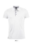 Férfi rövid ujjú galléros sport póló, SOL'S SO01180, White-2XL