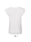 Női MELBA kereknyakú pamut póló, SOL'S SO01406, White-L