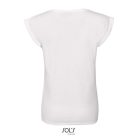 Női MELBA kereknyakú pamut póló, SOL'S SO01406, White-L