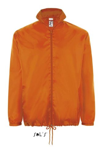 Uniszex széldzseki, gallérba rejtett kapucnival, SOL'S SO01618, Orange-2XL