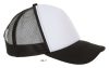 Uniszex hálós 5 paneles baseball sapka, SOL'S SO01668, White/Black-U