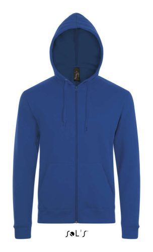 Uniszex cipzáras kapucnis pulóver, SOL'S SO01714, Royal Blue-L