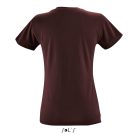 Női REGENT kereknyakú rövid ujjú pamut póló, SOL'S SO01825, Burgundy-2XL