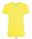 Női REGENT kereknyakú rövid ujjú pamut póló, SOL'S SO01825, Lemon-2XL