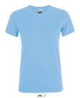 Női REGENT kereknyakú rövid ujjú pamut póló, SOL'S SO01825, Sky Blue-2XL