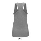 Női JUSTIN sporthátú trikó , SOL'S SO01826, Grey Melange-2XL