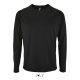 Férfi hosszú ujjú sport póló, SOL'S SO02071, Black-3XL