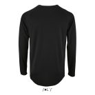 Férfi hosszú ujjú sport póló, SOL'S SO02071, Black-3XL