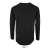 Férfi hosszú ujjú sport póló, SOL'S SO02071, Black-XL