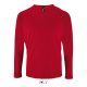 Férfi hosszú ujjú sport póló, SOL'S SO02071, Red-2XL