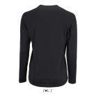 Női hosszú ujjú sport póló, SOL'S SO02072, Black-L