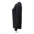 Női hosszú ujjú sport póló, SOL'S SO02072, Black-L