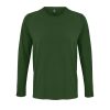 Férfi IMPERIAL hosszú ujjú környakas pamut póló, SOL'S SO02074, Bottle Green-2XL