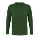 Férfi IMPERIAL hosszú ujjú környakas pamut póló, SOL'S SO02074, Bottle Green-3XL