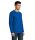 Férfi IMPERIAL hosszú ujjú környakas pamut póló, SOL'S SO02074, Royal Blue-L