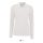 Női PERFECT hosszú ujjú galléros piké póló, SOL'S SO02083, White-2XL