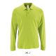 Férfi PERFECT hosszú ujjú galléros piké póló, SOL'S SO02087, Apple Green-2XL