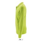 Férfi PERFECT hosszú ujjú galléros piké póló, SOL'S SO02087, Apple Green-2XL