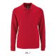 Férfi PERFECT hosszú ujjú galléros piké póló, SOL'S SO02087, Red-2XL