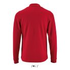 Férfi PERFECT hosszú ujjú galléros piké póló, SOL'S SO02087, Red-2XL